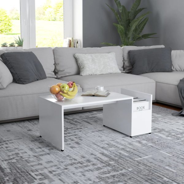Coffee Table Black 90x45x35 cm Engineered Wood - Image 13