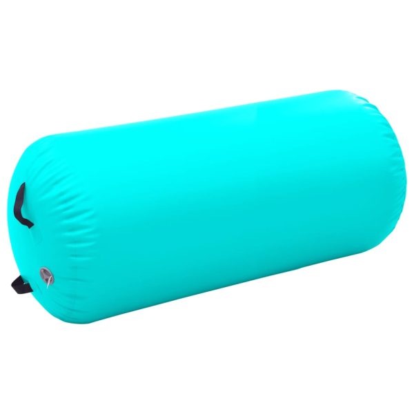 Inflatable Gymnastic Roll with Pump 120x75 cm PVC Green - Image 2