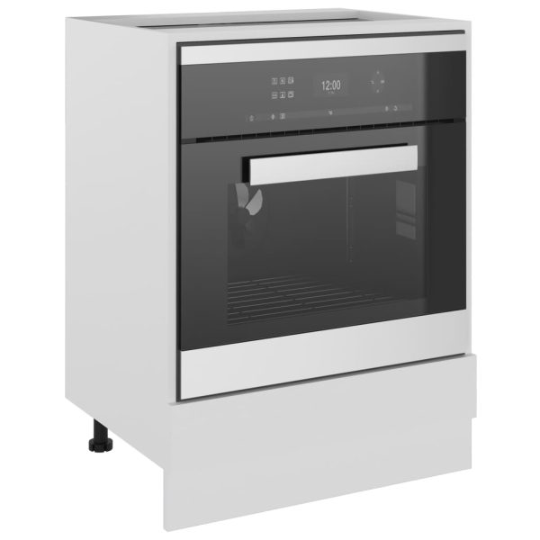 Oven Cabinet White 60x46x81.5 cm Engineered Wood - Image 4