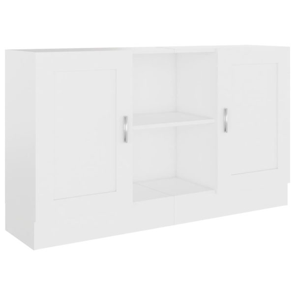 Sideboard White 120x30.5x70 cm Engineered Wood - Image 2