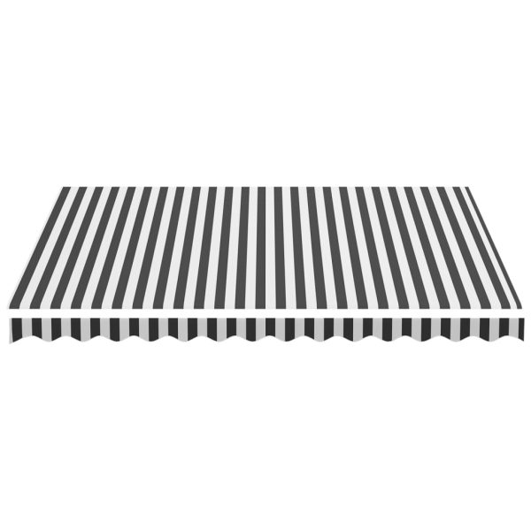 Replacement Fabric for Awning Anthracite and White 3.5x2.5 m - Image 4