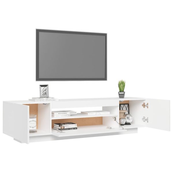 TV Cabinet with LED Lights Black 160x35x40 cm - Image 18