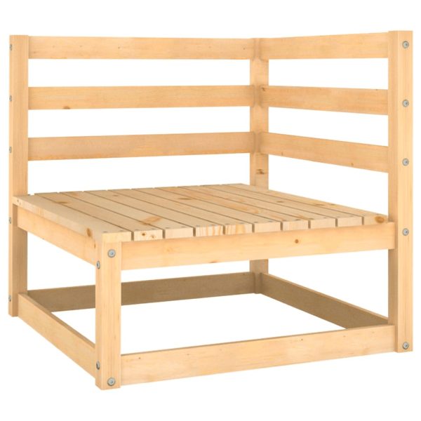 Garden Corner Sofas 2 pcs Solid Wood Pine - Image 2