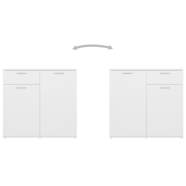 Sideboard Black 80x36x75 cm Engineered Wood - Image 17