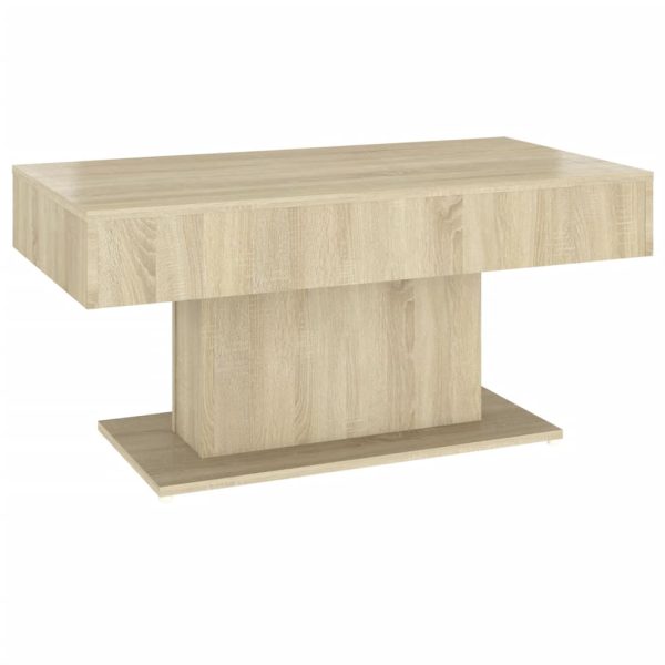 Coffee Table Sonoma Oak 96x50x45 cm Engineered Wood - Image 2