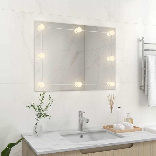 Frameless Mirror 80x60 cm Glass - Image 9