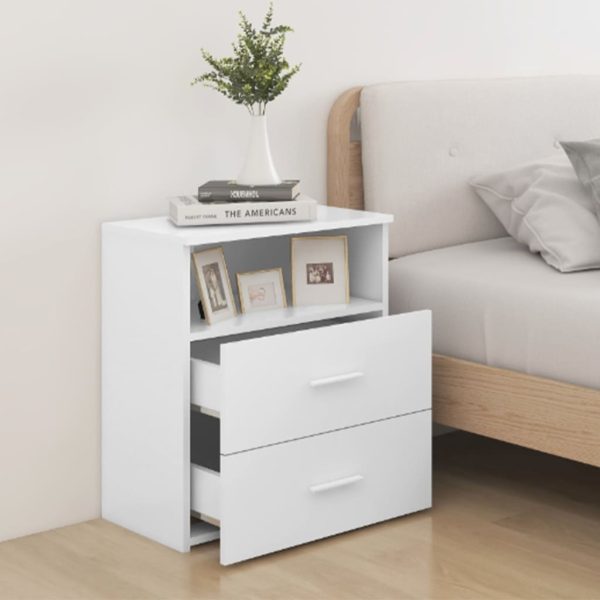 Bed Cabinet Black 50x32x60 cm - Image 9
