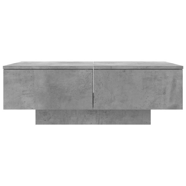 Coffee Table Concrete Grey 90x60x31 cm Engineered Wood - Image 4