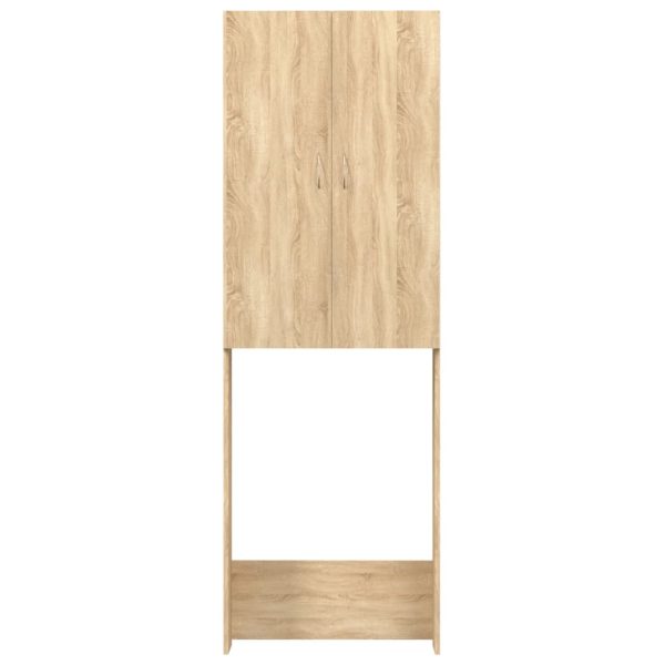 Washing Machine Cabinet Sonoma Oak 64x25.5x190 cm - Image 3
