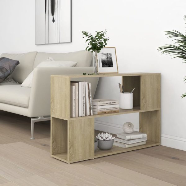 Book Cabinet Sonoma Oak 100x24x63 cm Engineered Wood - Image 6