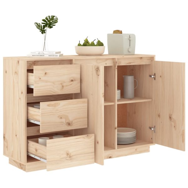 Sideboard 111x34x75 cm Solid Wood Pine - Image 4