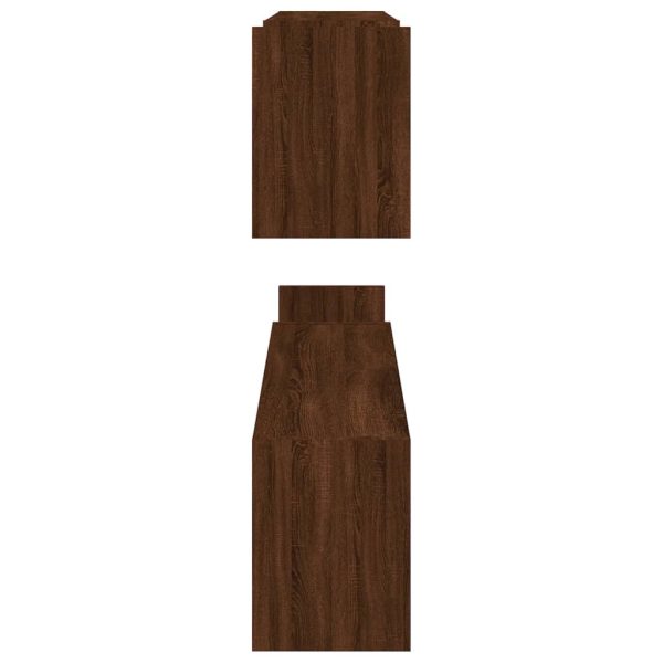 Wall Shelves 2 pcs Brown Oak 100x15x20 cm Engineered Wood - Image 6