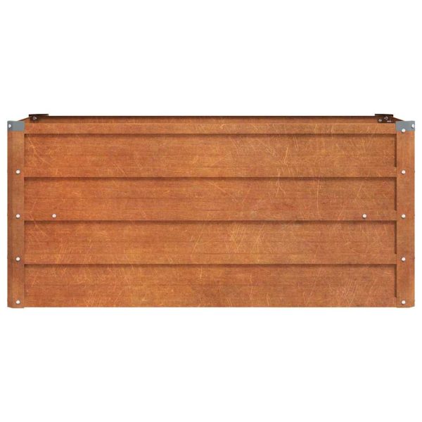 Garden Raised Bed Rusty 100x40x45 cm Corten Steel - Image 4