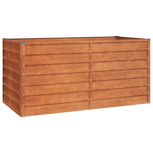 Garden Raised Bed Rusty 160x80x77 cm Corten Steel - Image 2
