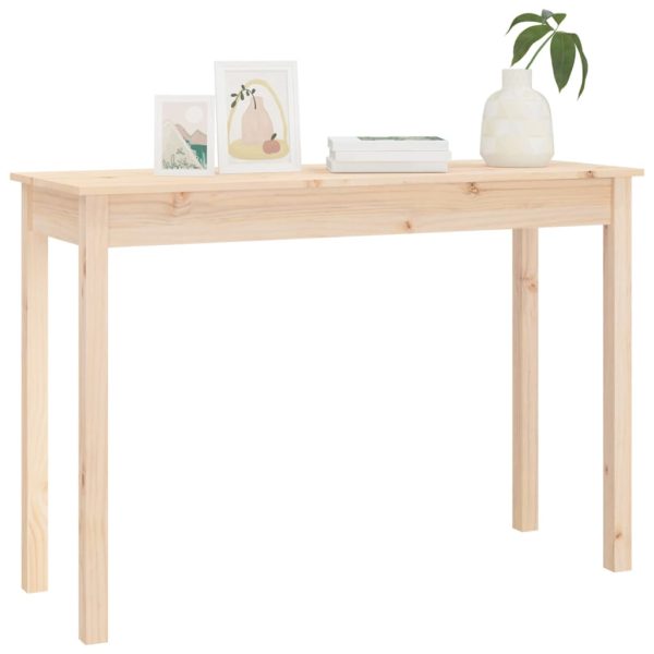 Console Table 110x40x75 cm Solid Wood Pine - Image 4