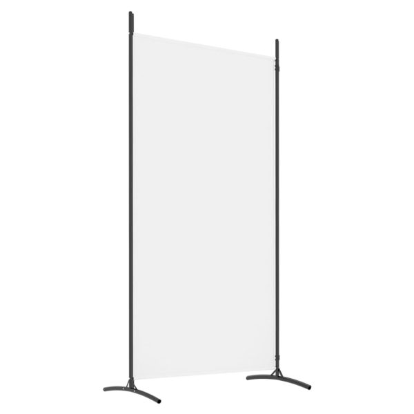 2-Panel Room Divider White 175x180 cm Fabric - Image 6