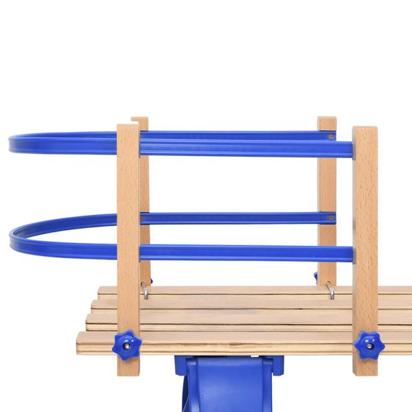 Backrest for Sledge Blue Plywood - Image 3