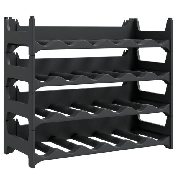 Wine Rack for 24 Bottles PP Stackable - Image 2