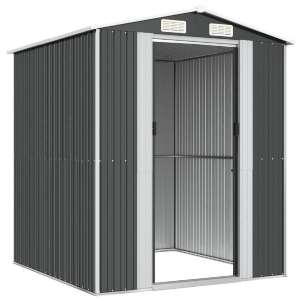 Garden Shed Anthracite 192x191x223 cm Galvanised Steel - Image 4