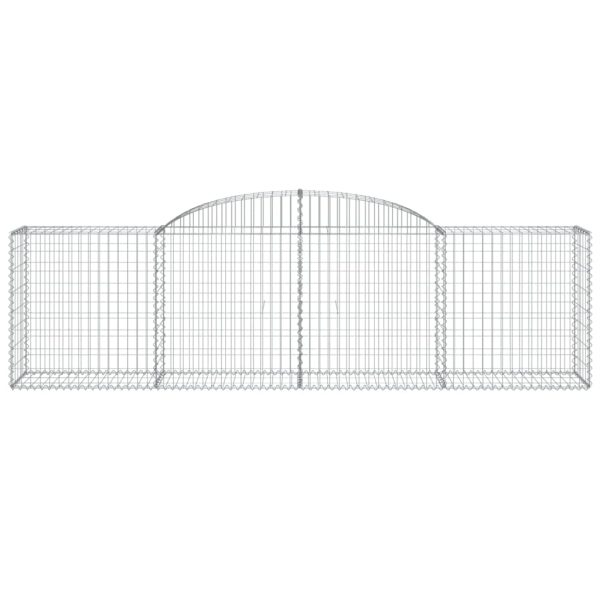 Arched Gabion Basket 300x50x80/100 cm Galvanised Iron - Image 3