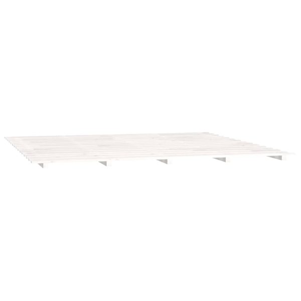 Bed Frame without Mattress 160x200 cm Solid Wood Pine - Image 22