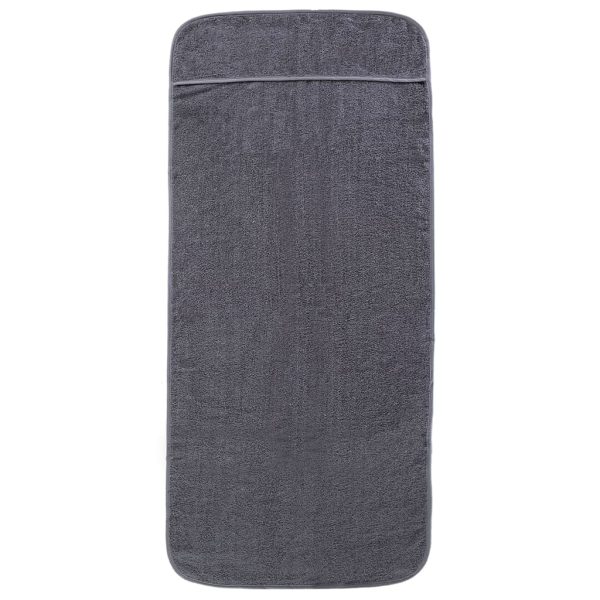 Beach Towels 2 pcs Anthracite 60x135 cm Fabric 400 GSM - Image 3