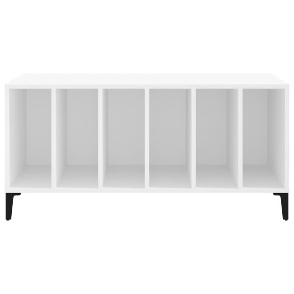 Record Cabinet White 100x38x48 cm Engineered Wood - Image 5