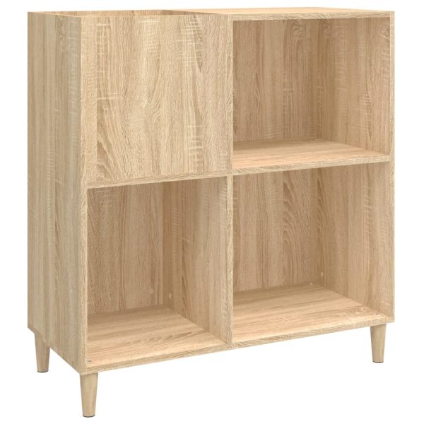 Record Cabinet Sonoma Oak 84.5x38x89 cm Engineered Wood - Image 2