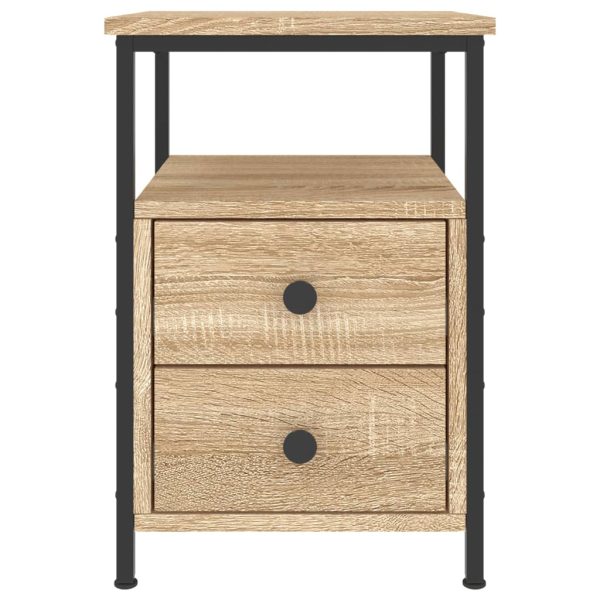 Bedside Cabinet Sonoma Oak 34x35.5x50 cm Engineered Wood - Image 5