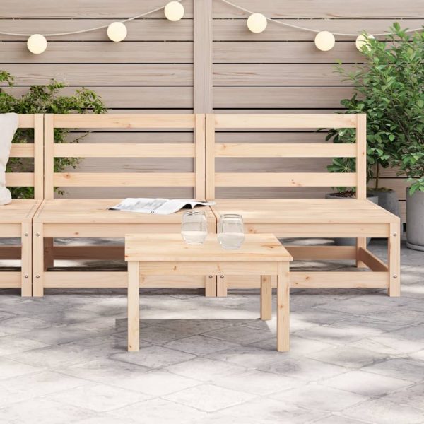 Garden Sofas Armless 2 pcs 70x70x67 cm Solid Wood Pine - Image 3