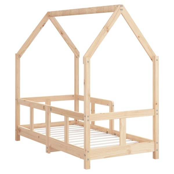 Kids Bed Frame 70x140 cm Solid Wood Pine - Image 6