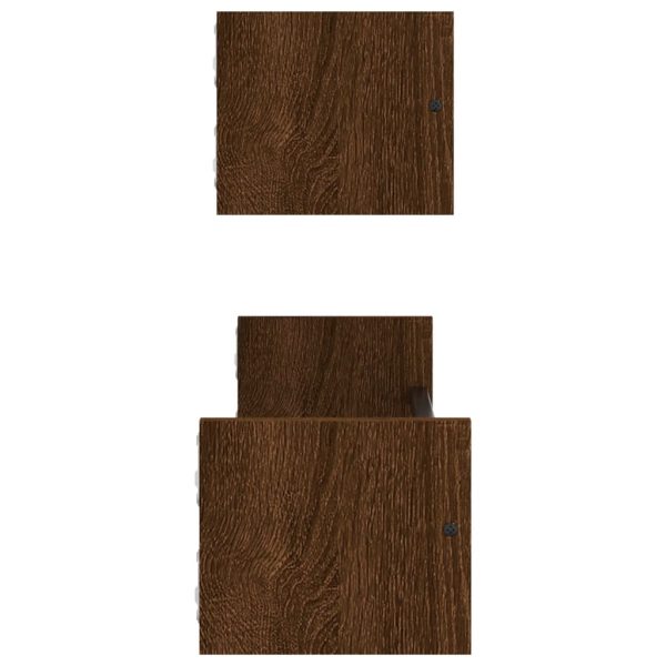 Wall Shelves with Bars 2 pcs Black 60x16x14 cm - Image 11