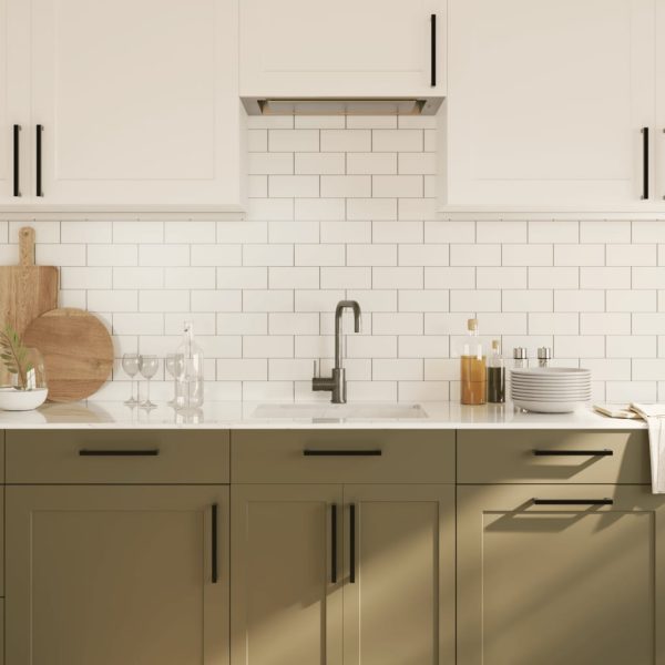 Cabinet Handles 10 pcs Black 160 mm Stainless Steel - Image 10