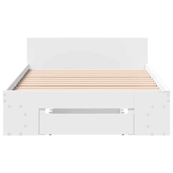 Bed Frame with Drawer without Mattress Sonoma Oak 100x200 cm - Image 16