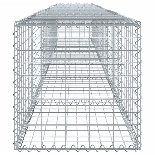 Gabion Basket with Cover 600x50x50 cm Galvanised Iron - Image 4