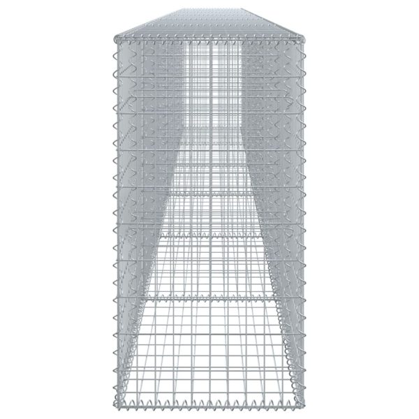 Gabion Basket with Cover 600x50x100 cm Galvanised Iron - Image 4