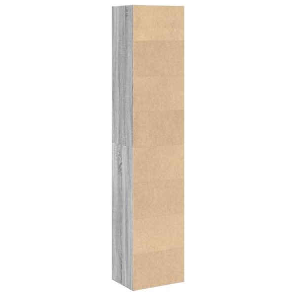 Bookcase Grey Sonoma 40x30x189 cm Engineered Wood - Image 6