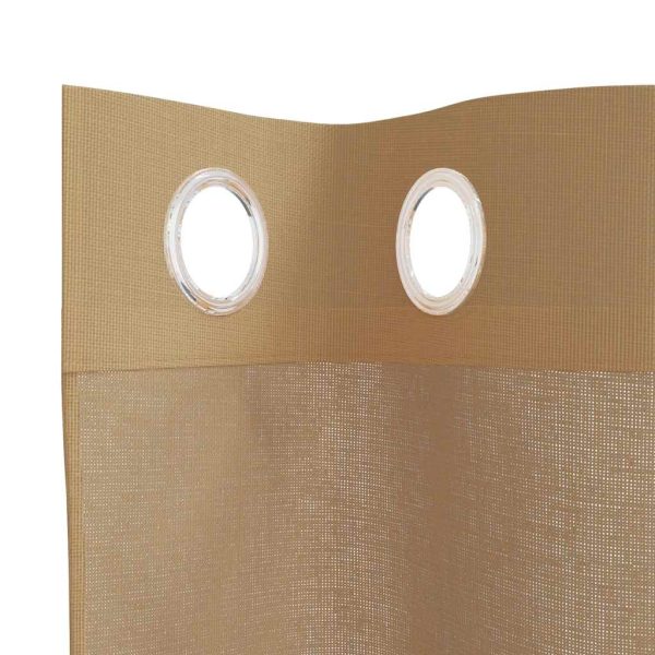 Voile Curtains with Grommets 2 pcs Black 140x245 cm - Image 119