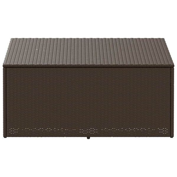 Garden Storage Box Beige 110x50x58 cm Poly Rattan - Image 10