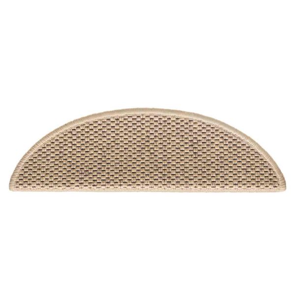 Stair Mats Self-adhesive Sisal-Look 30 pcs 56x17x3 cm Sand - Image 5