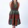 Beautiful Browning Sweetie Ankara Halter Swing Dress