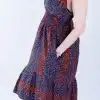 Sally Brown Ankara Short Sleeve A-line Dress