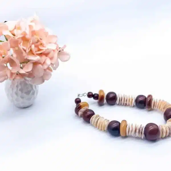 Big Beaded Hand Made Necklace - Image 6