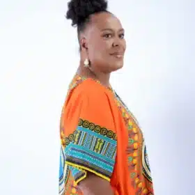 Dashiki Kaftan Zip Front Maxi Dress