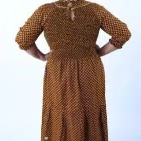 Denise Gorgeous Mustard Halter Long Sleeve Stunning Maxi