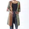 Joyce African Ankara Flared Sleeve Duster Coat
