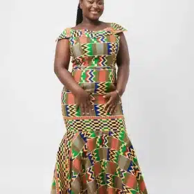 Kadiatou Kente African Silhouette Dress