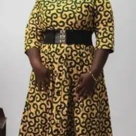 Mirembe African Ankara Print Quarter Sleeve Dress