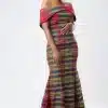 Stunning Off-shoulder Colourful Ankara Mermaid Dress