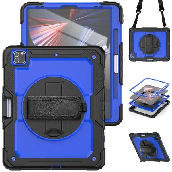 For iPad Pro 11 12.9 inch M2 2022 2021 2020 Case Shockproof Stand Tablet Cover iPad Air 4 5 10.9 10th Gen Cases+PET Screen+Strap - Image 18